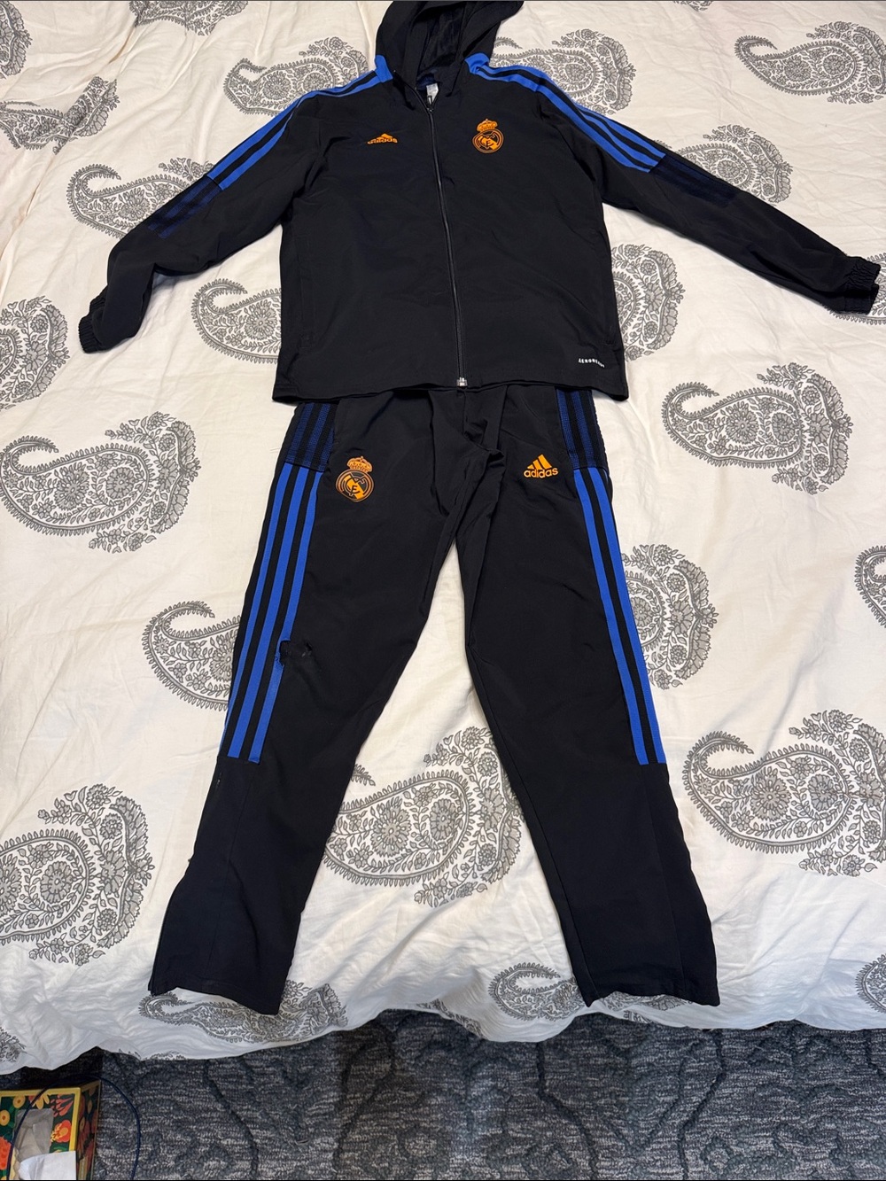 Adidas Real Madrid tracksuit (pants flawed)